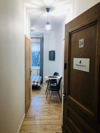 Апартаменты Property Apart - Ruska Centrum Вроцлав Двухместный номер с 1 кроватью и собственной ванной комнатой-3